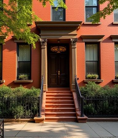 Exterior of the historic studio at 7 Lefferts Place NYC